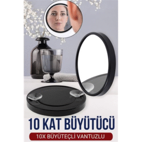 HSNET 9 Cm 10X Büyüteçli Makyaj Aynası