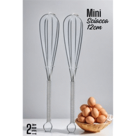 HSNET Sciacca Mini Çırpıcı Çelik 2 adet