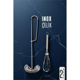 HSNET Inox Çelik Çırpıcı + Mini Çırpıcı Seti