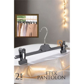 HSNET Etek Pantolon Eşarp Kıskaçlı Askı 2 Lİ SET