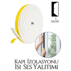 HSNET  Kapılar Için 4 Mevsim 3 Metre Ses Isı Yalıtım Sünger Bant