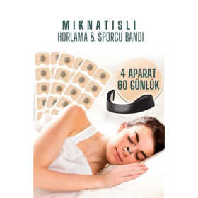 HSNET Manyetik Burun Bandı - 2 AYLIK Sporcu Burun Bandı - Horlama Önleyici Azaltıcı - 4 Farklı Boyut