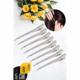HSNET Saç Pensi Metal Toka 8 ADET