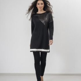 Kadın Uzun Kollu Pulpayet Detay Bluz