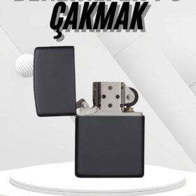Hediyelik Zarif Zippo Model Siyah Benzinli Çakmak