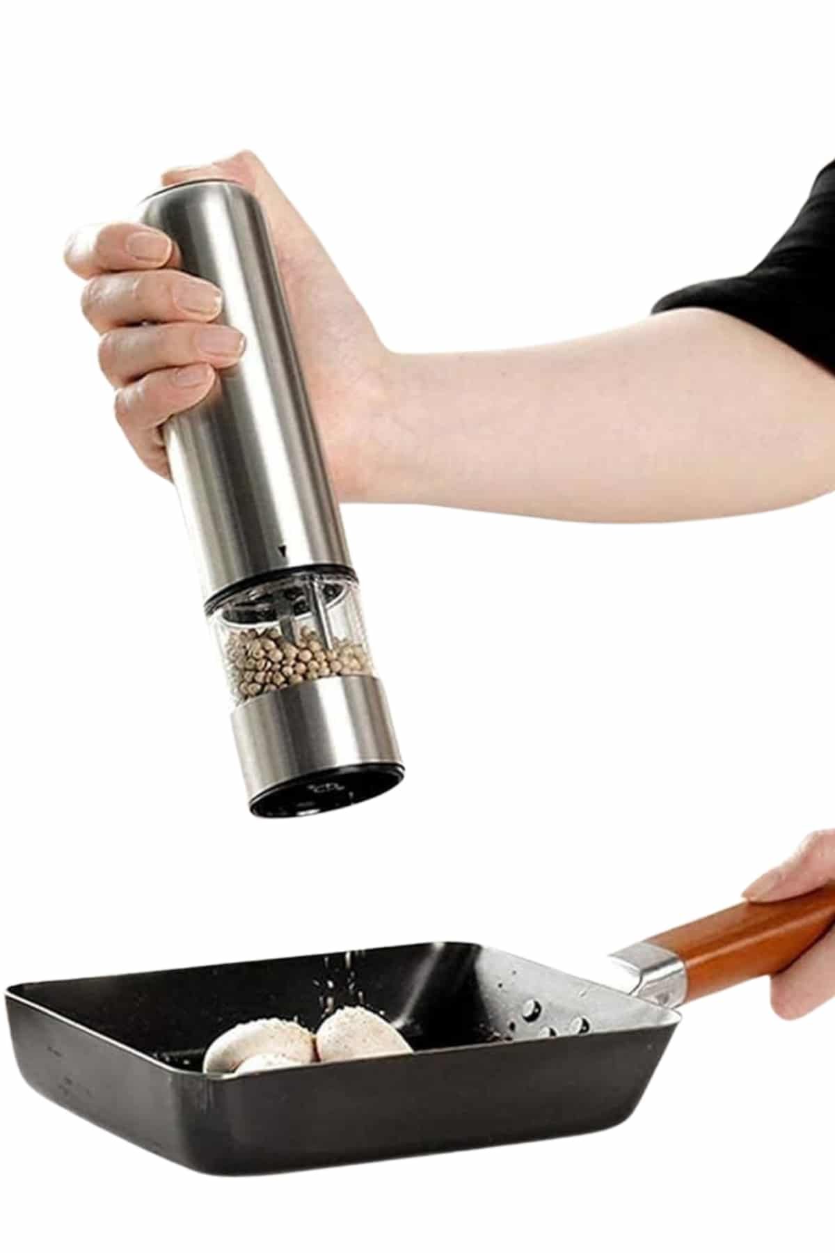 Tuz Baharat Öğütücü Otomatik Baharat Değirmeni Uzun Ömürlü Pratik - Görsel 5