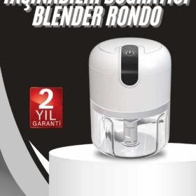 Mini Doğrayıcı Rondo Taşınabilir Mini El Blender Paslanmaz Çelik