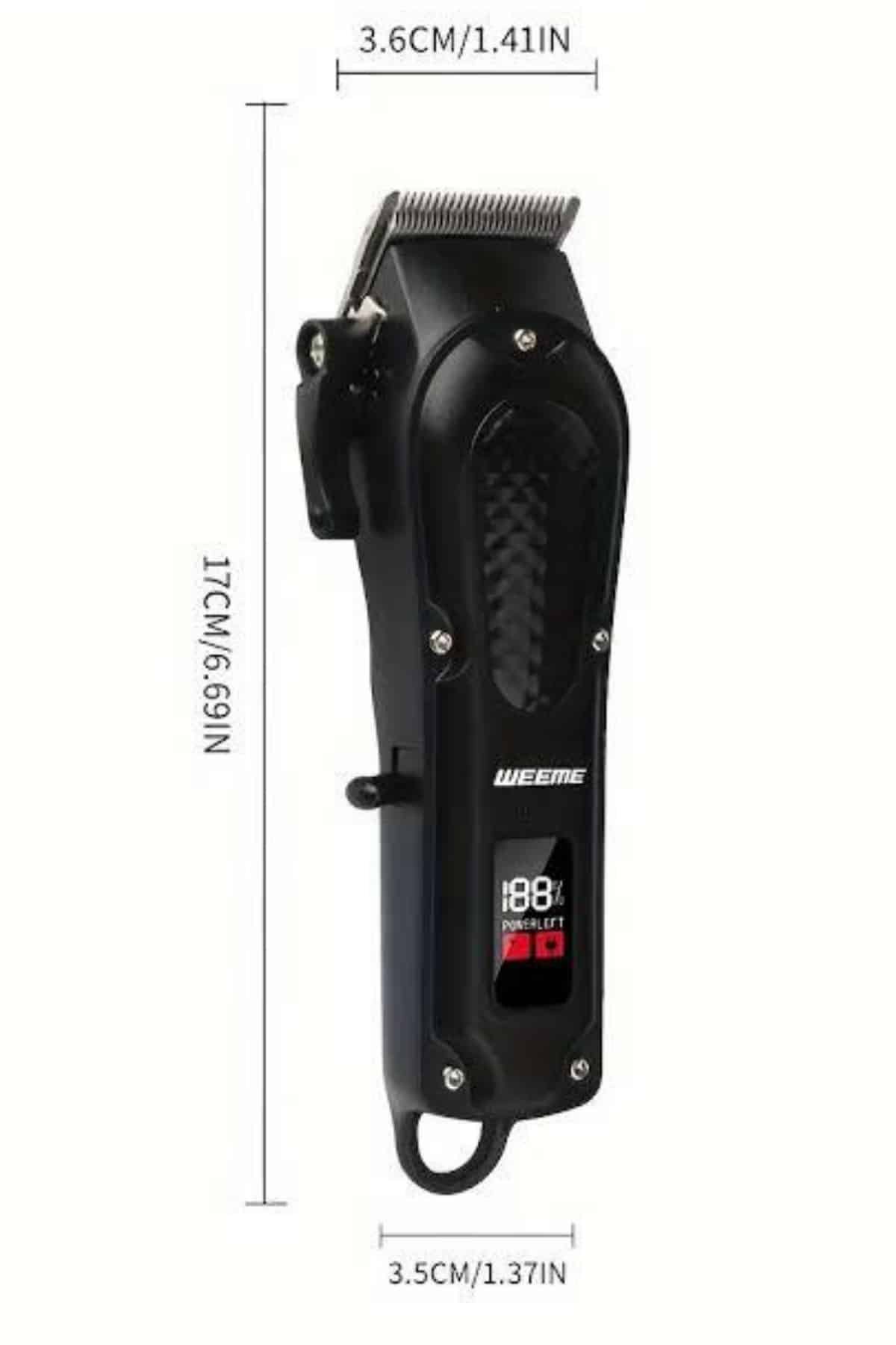 Profesyonel Saç Kesme Aleti Dijital Saç Sakal Tıraş Makinesi Uzun Ömürlü - Görsel 5