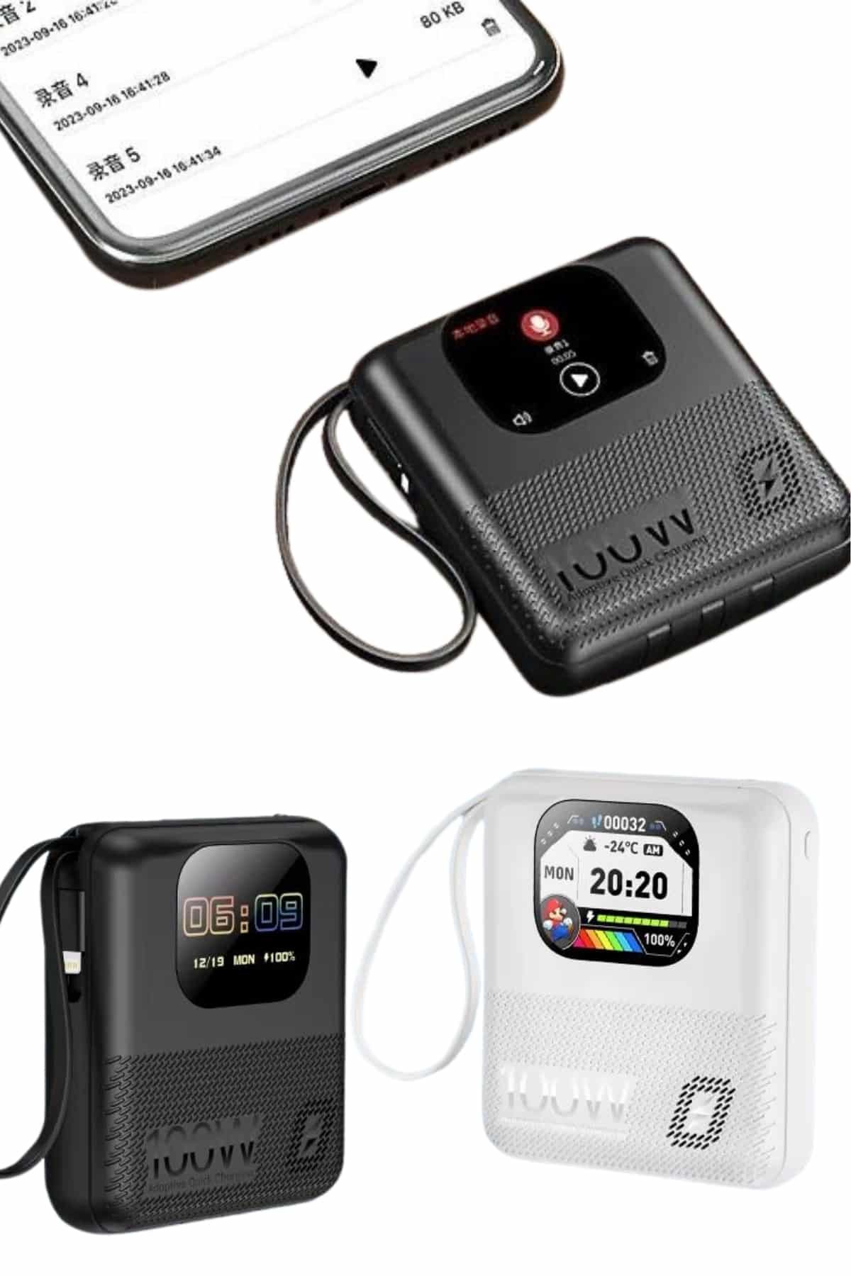 Akıllı Powerbank 10.000 MAH 4 Çıkışlı Taşınabilir Dijital Göstergeli - Görsel 5