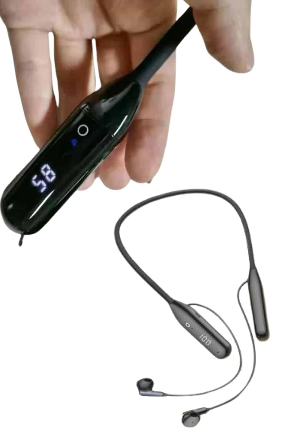 Kablolu Kulak İçi Bluetooth Kulaklık 100 Saat ANC Özellikli Boyun Bantlı - Görsel 4