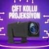 Çift Kollu Projeksiyon Taşınabilir Game Projektör Full Hd 1080P 4k Projeksiyon Gamepad