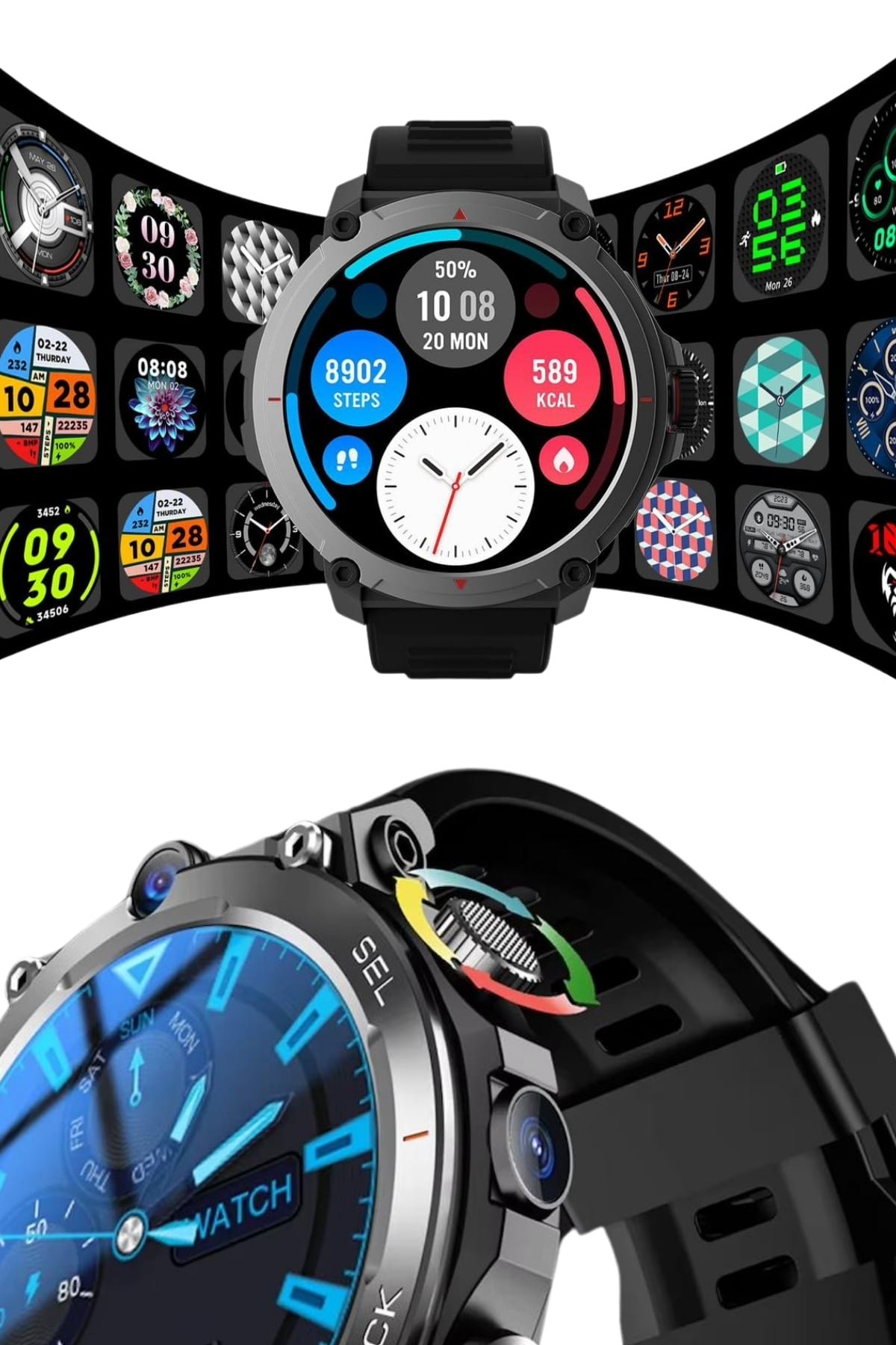 Yeni Nesil Akıllı Saat Arama Cevaplayan Uzun Pil Ömrü Müzik Dinleme - Görsel 4