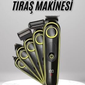 Saç Sakal Vücut Tıraş Makinesi 5in1 Kablosuz Burun Kulak Tıraş Makinesi