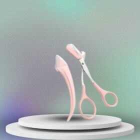 Taraklı Kaş Bıyık Makası Ve Kaş Ustura Seti Kaş Bıyık Tüy Alma Epilasyon Aleti 2'li Set