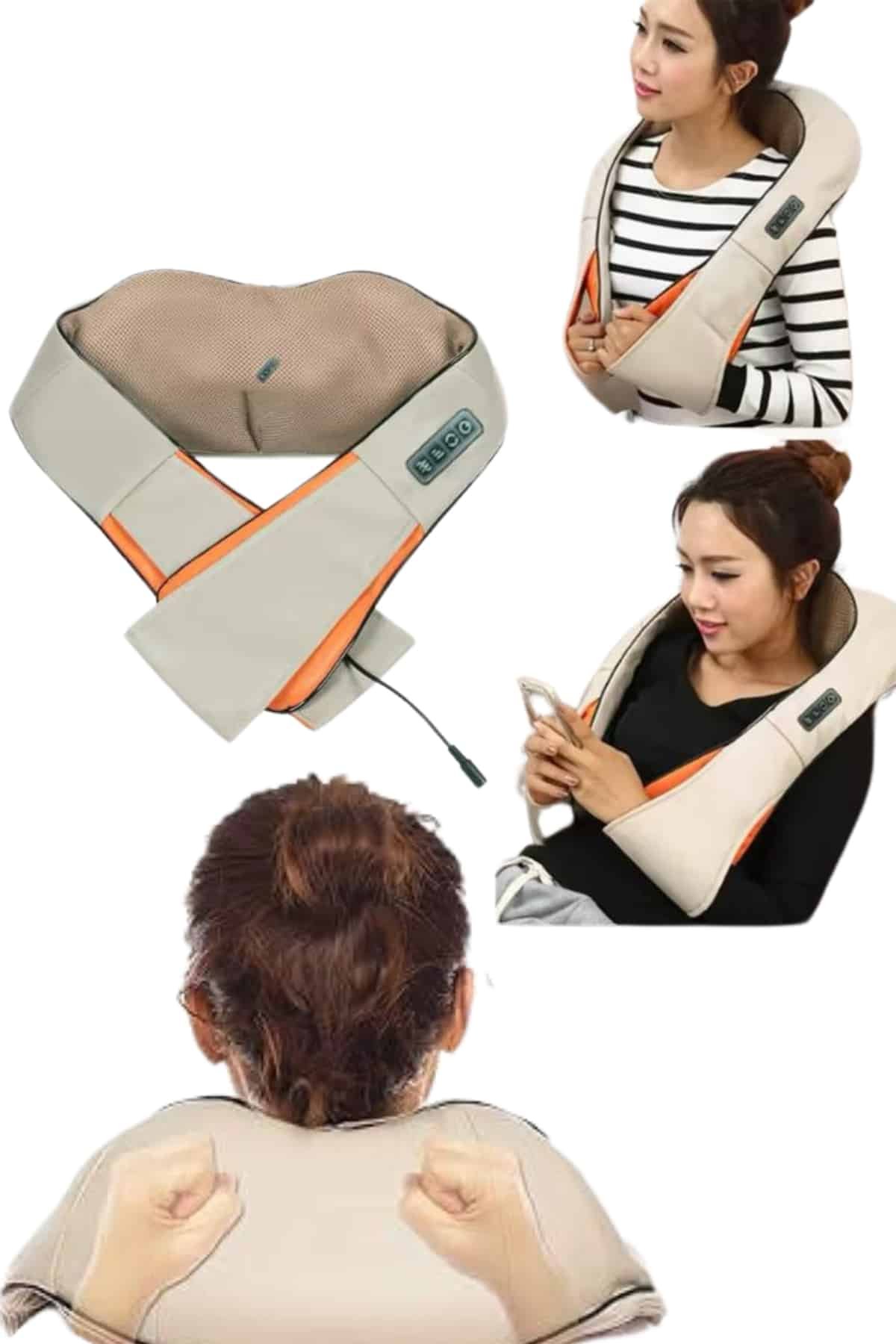 Ovmalı Boyun Sırt İnsan Eli Hissi Veren Şarjlı Masaj Aleti Masaj Cihazı - Görsel 4