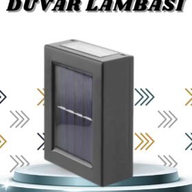 Solar Lamba Dekoratif Aplik Su Geçirmez Led Işıklı Duvar Lambası