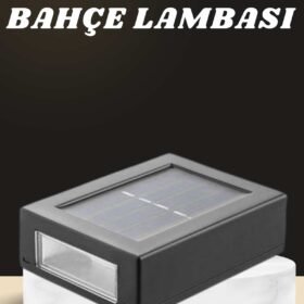 Dekoratif Duvar Lambası Solar Güneş Enerjili Bahçe Aydınlatması