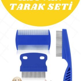 Evcil Hayvan Tarak Seti 4'lü Bit Tarağı Ked Köpek Tüyüne Uygun