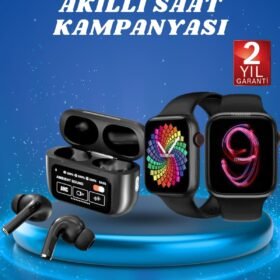 Ekranlı Yeni Nesil Pro Kulaklık ve Akıllı Saat Kampanyası Kulak İçi Mikrofonlu
