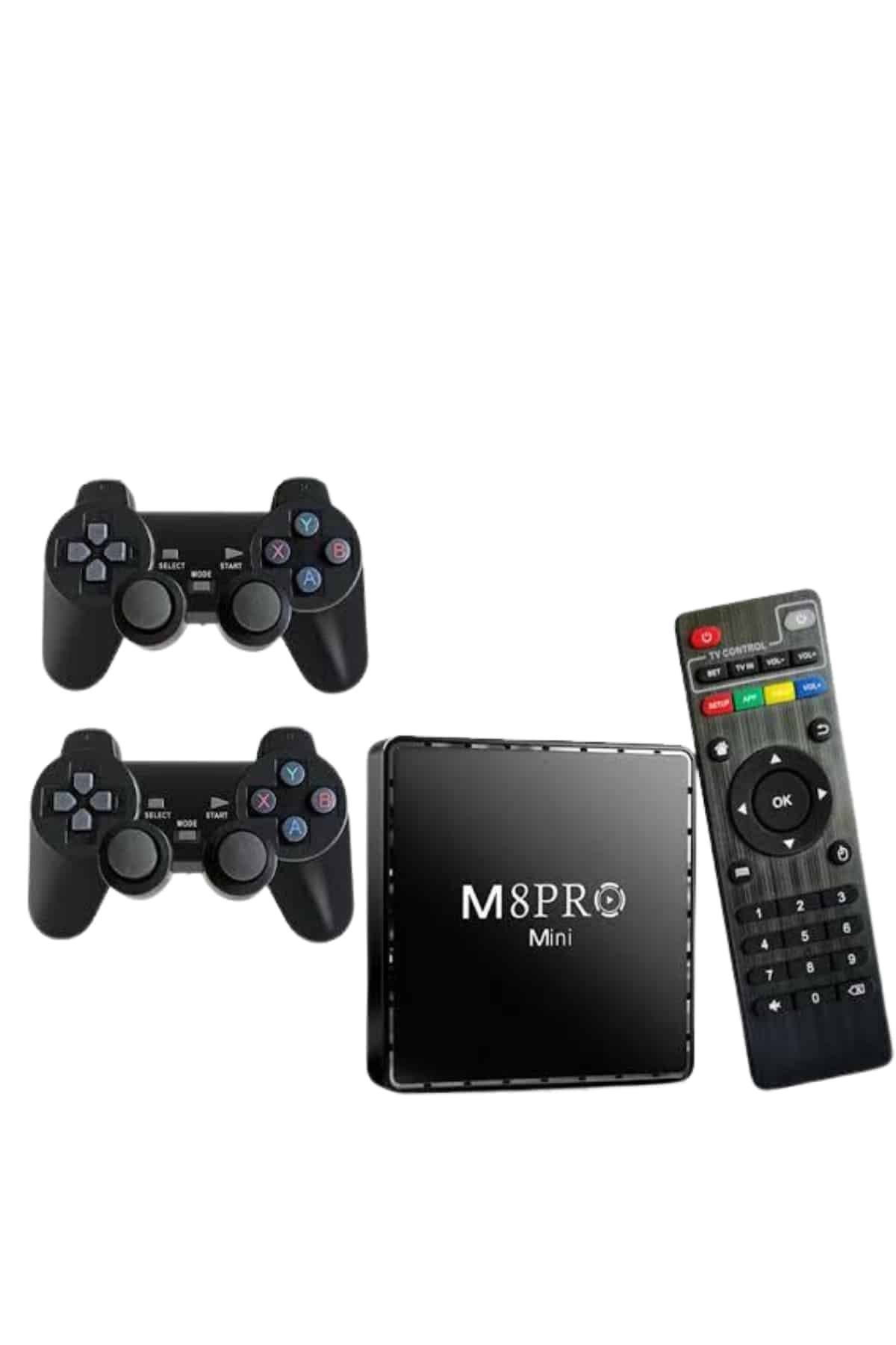 M8 PRO Mini 2.4G 10K ultra HD 64 GB TV BOX Android TV GAME BOX 2 Adet Oyun Konsolu - Görsel 4