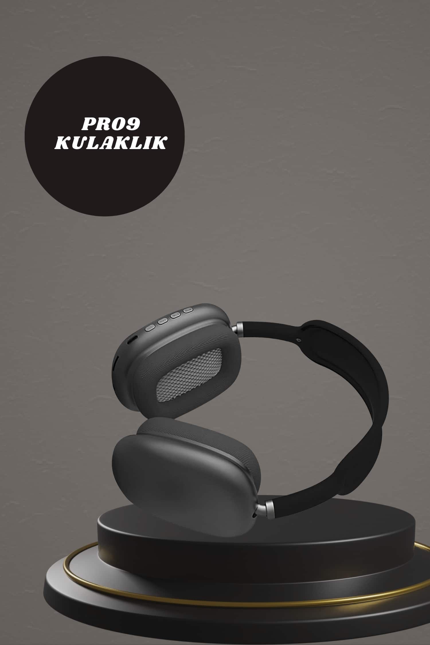 Kulak Üstü Kulaklık Pro9 ve Yeni Nesil Akıllı Saat Android ve İOS Uyumlu ANC Özelliği - Görsel 4