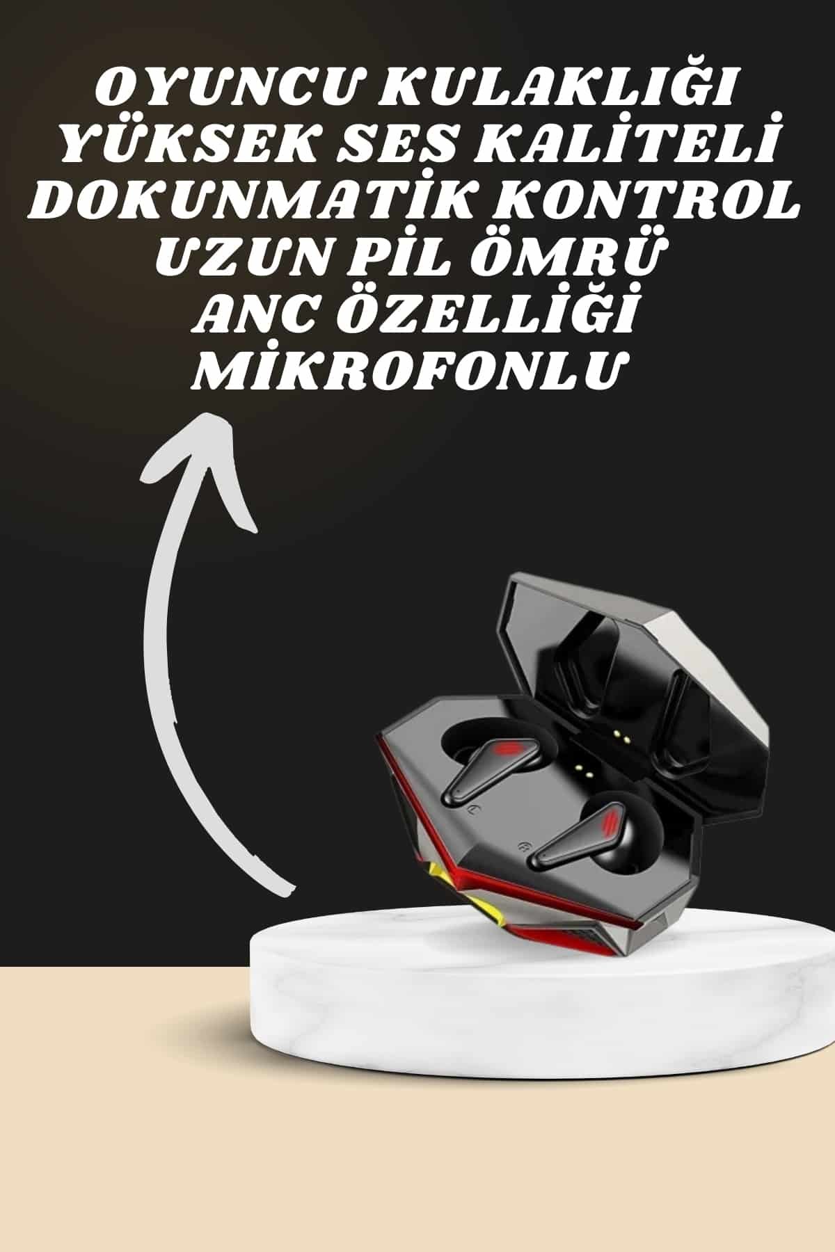 7 Kordonlu Akıllı Saat Ve Oyuncu Kulaklığı Bluetooth Bağlantılı Android ve İOS Uyumlu - Görsel 2