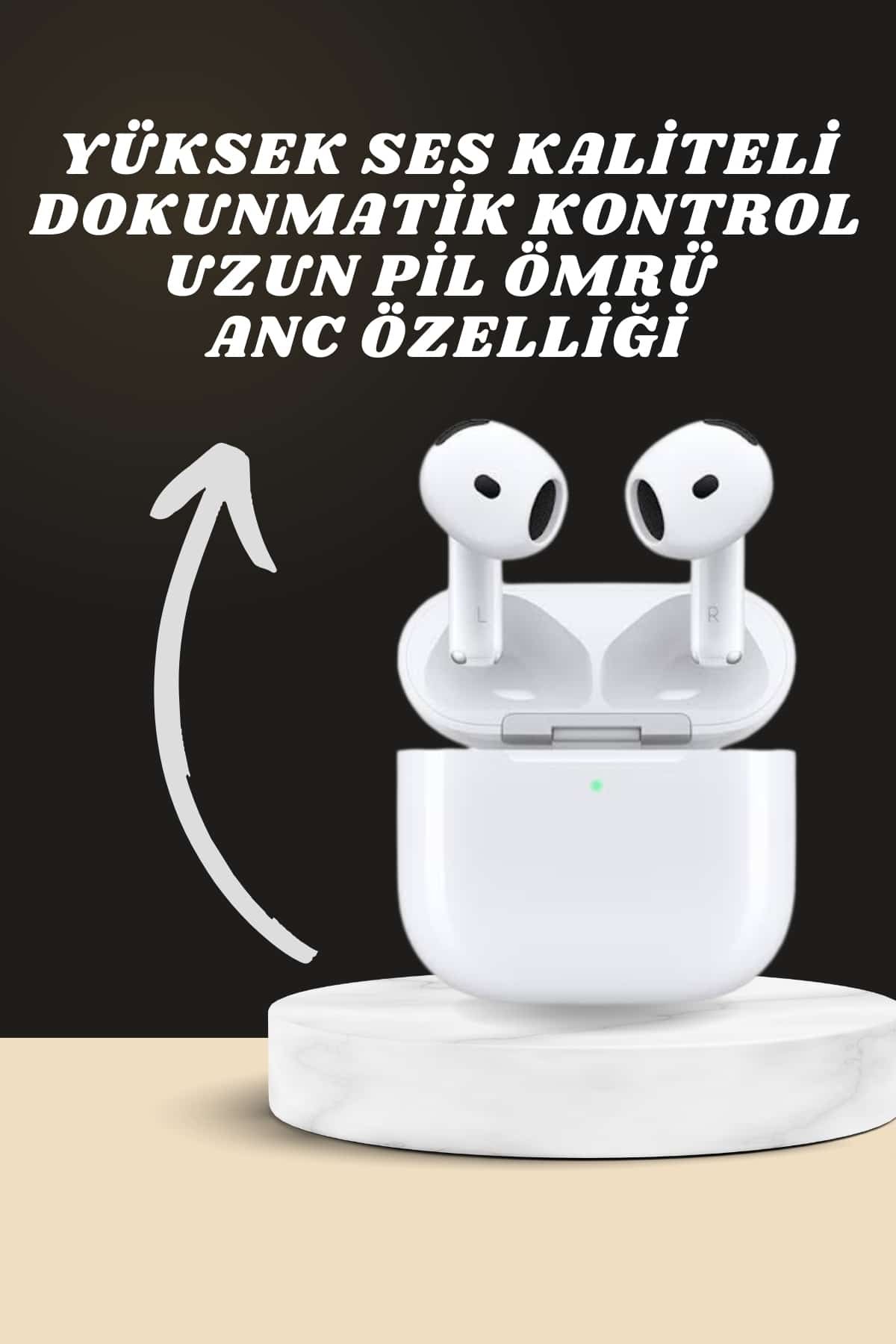 7 Kordonlu Akıllı Saat Ve 3.Nesil Kulaklık Dokunmatik Ekran Sesli Görüşme Yapabilen - Görsel 2