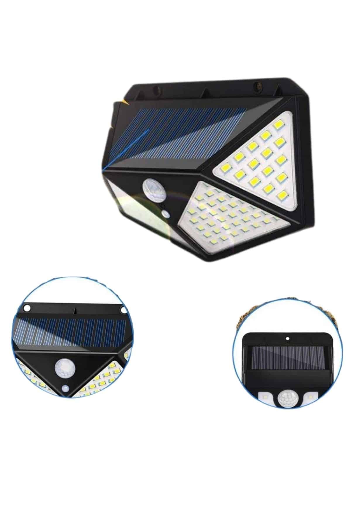 Solar Sensörlü Duvar Lambası Bahçe Lambaso Parlak Beyaz Işık Suya Dayanıklı - Görsel 3