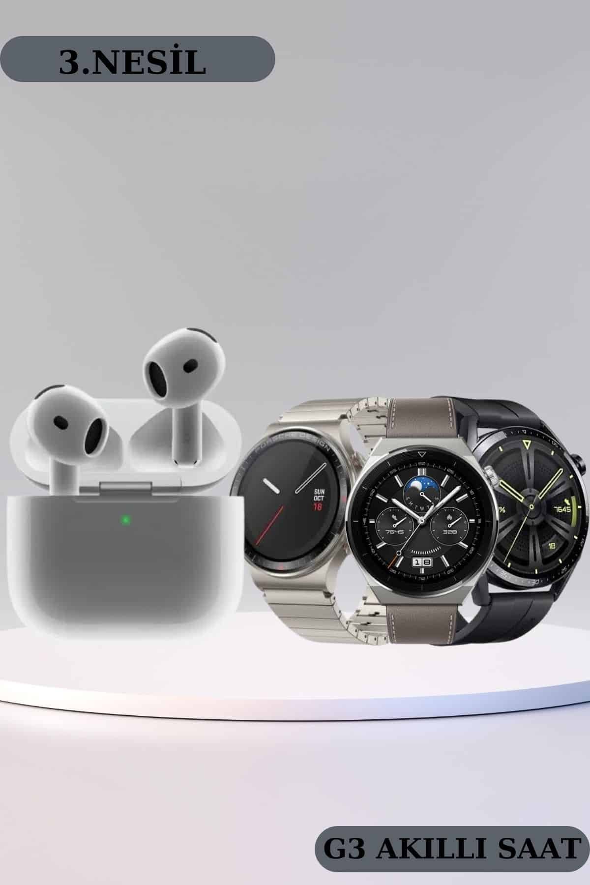 Akıllı Saat ve Kulaklık Seti Bildirim Görme Arama Cevaplama ANC Özelliği - Görsel 3