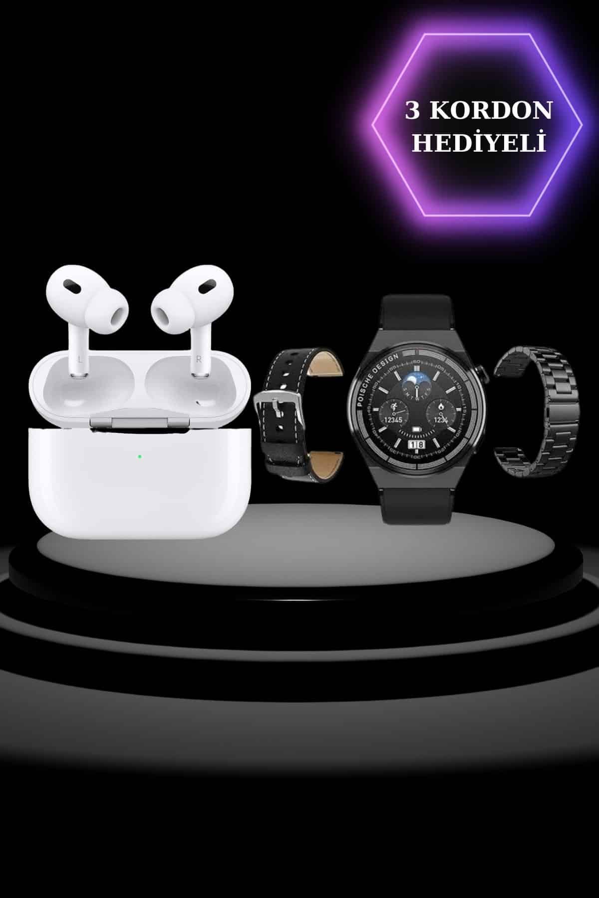 Aynalı Bluetooth Kulaklık Yeni Nesil Akıllı Saat Titreşimli Nabız Ölçer Spor Modları - Görsel 4