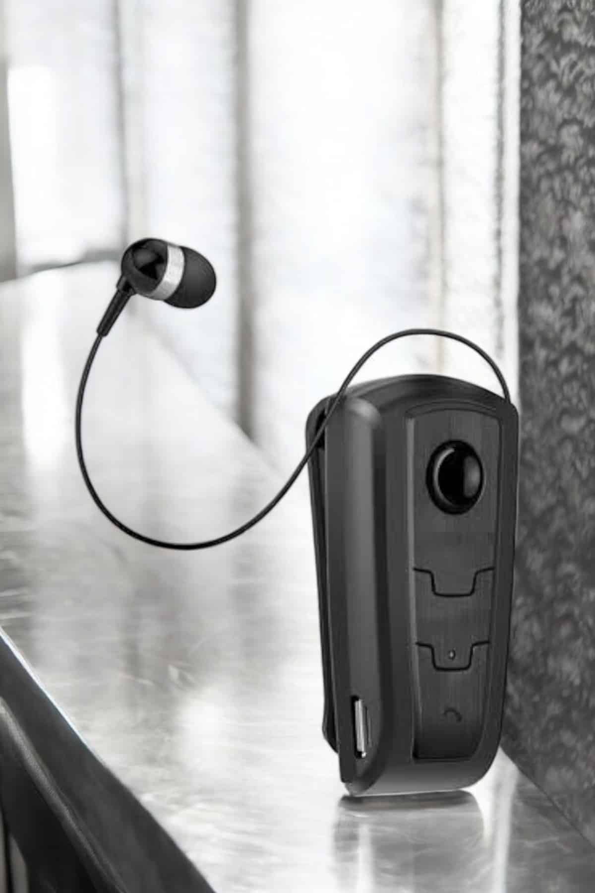 Makaralı Bluetooth Kulaklık Kulak İçi Android iOS Uyumlu Titreşimli - Görsel 4