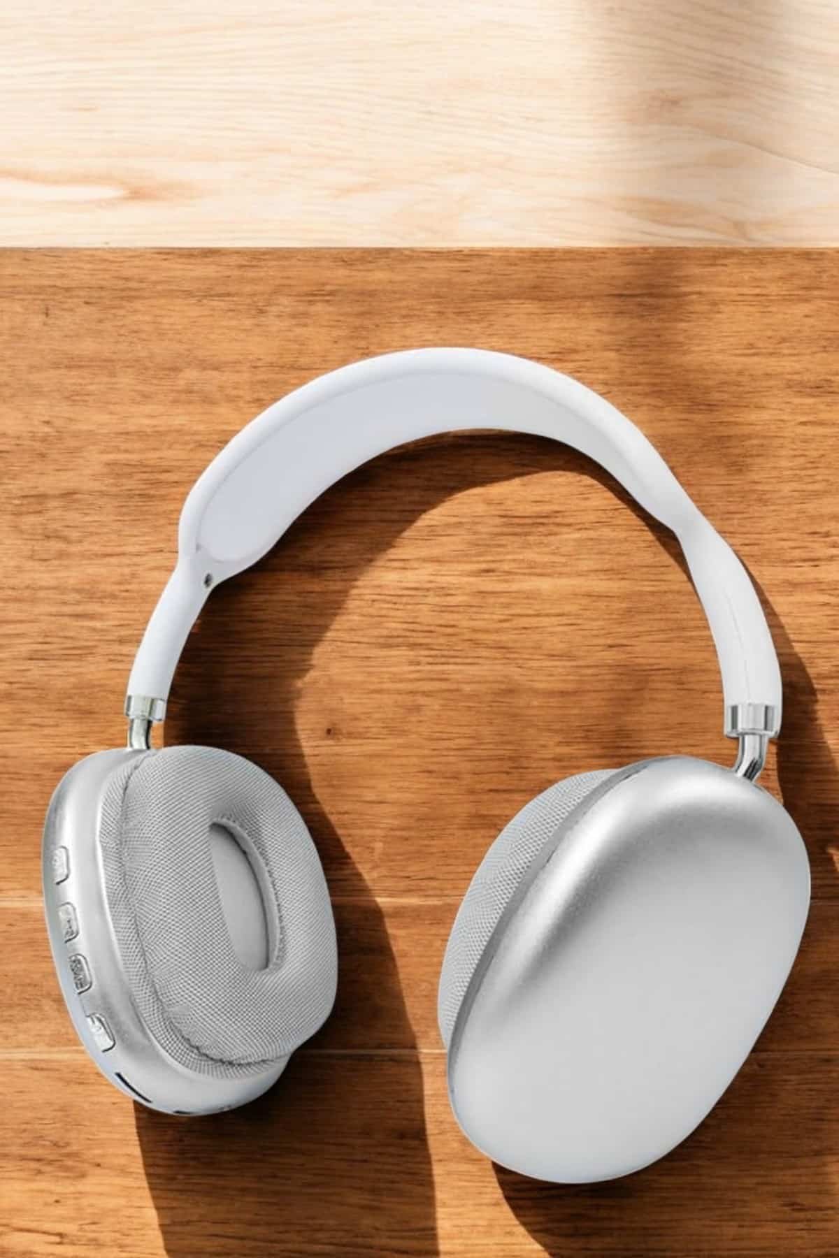 P9 Plus Kablosuz Kulak Üstü Bluetooth Kulaklık Beyaz Yüksek Ses Kaliteli - Görsel 5