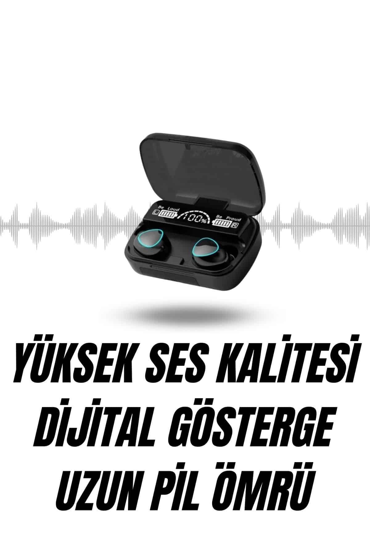 Ucuz Kaliteli Yeni Nesil 7 Kordonlu Akıllı Saat ve Kablosuz Bluetooth Kulaklık ANC Özelliği - Görsel 2