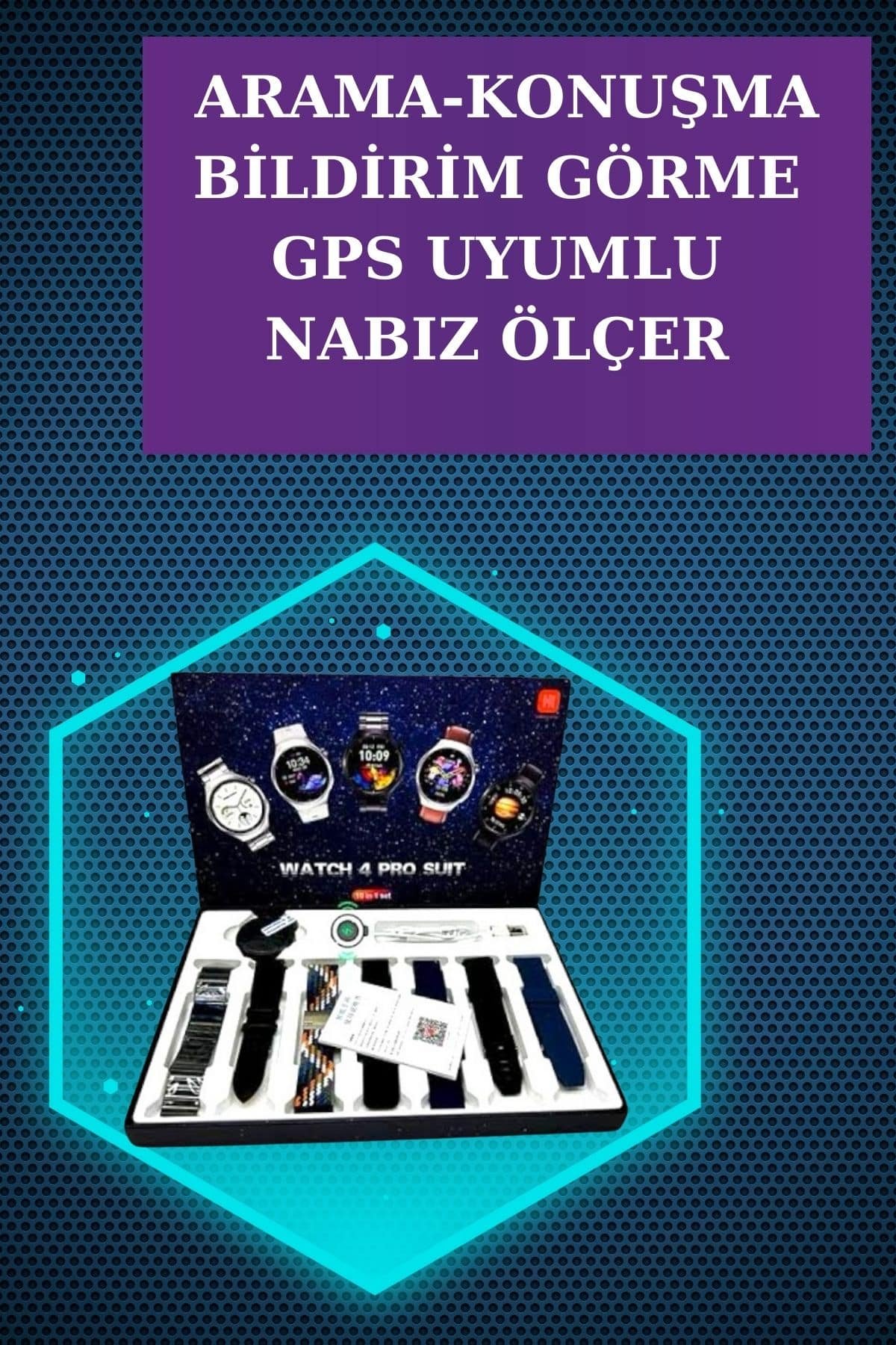 Gamer Kulaklık ve Çok Kordonlu Akıllı Saat Gürültü Önleyici GPS Desteği - Görsel 4