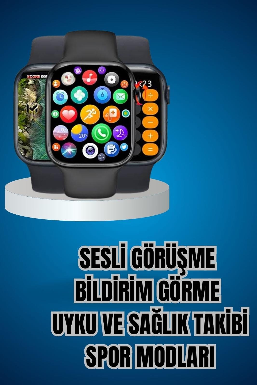 Kaliteli Akıllı Saat ve Kaliteli Bluetooth Kulaklık ANC Özelliği Uzun Pil Ömrü - Görsel 2