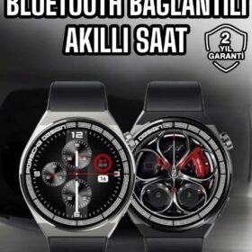 Akıllı Saat Dokunmatik Ekran Sesli Görüşme ve Bildirim Görme Sağlık Takibi