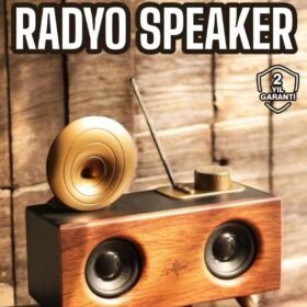 Nostaljik Görünümlü Bluetooth Bağlantılı Speaker