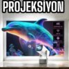 Taşınabilir Sinema Oyun Projektörü Akıllı Projeksiyon Android 11