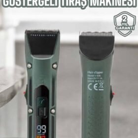 Tıraş Makinesi Dijital Göstergeli Turbo Motor Paslanmaz Çelik