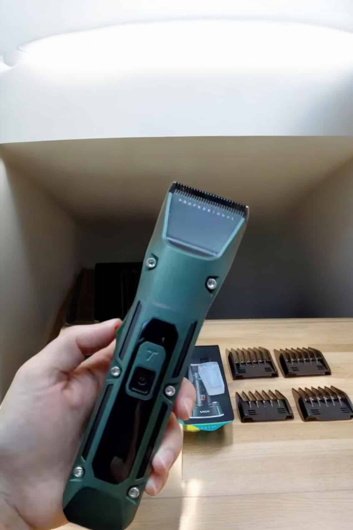 Tıraş Makinesi Dijital Göstergeli Turbo Motor Paslanmaz Çelik - Görsel 4