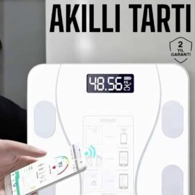 Tartı Baskül Dijital Elektronik Tartı Vücut Analiz Wifi Akıllı Yağ Ölçer