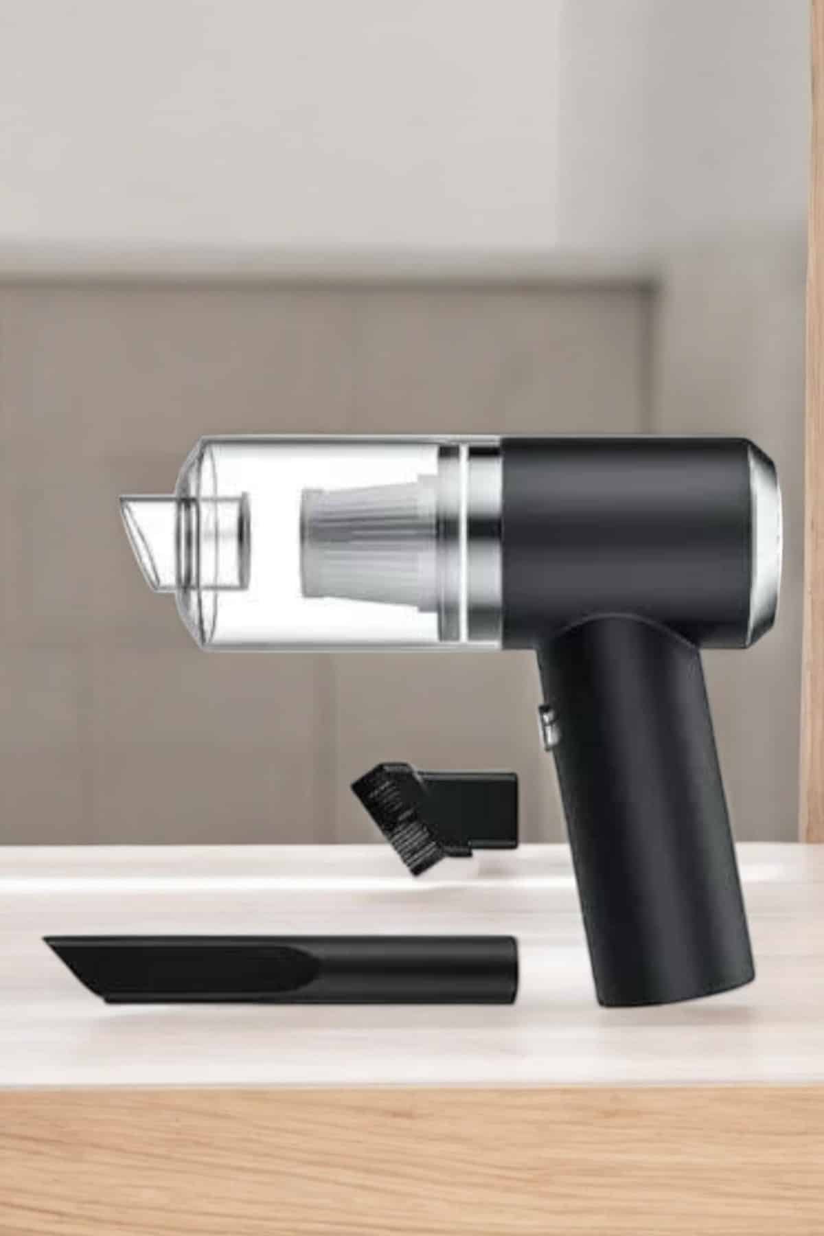 Araç İçi Süpürge Filtreli Şarjlı Süpürge Vakumlu Yıkanabilir - Görsel 4