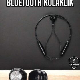 Kablolu Boyun Askılı Dijital Göstergeli Bluetooth Kulaklığı 60 Saat