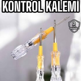 Çift Taraflı Elektrik Kontrol Kalemi Şeffaf Tornavida