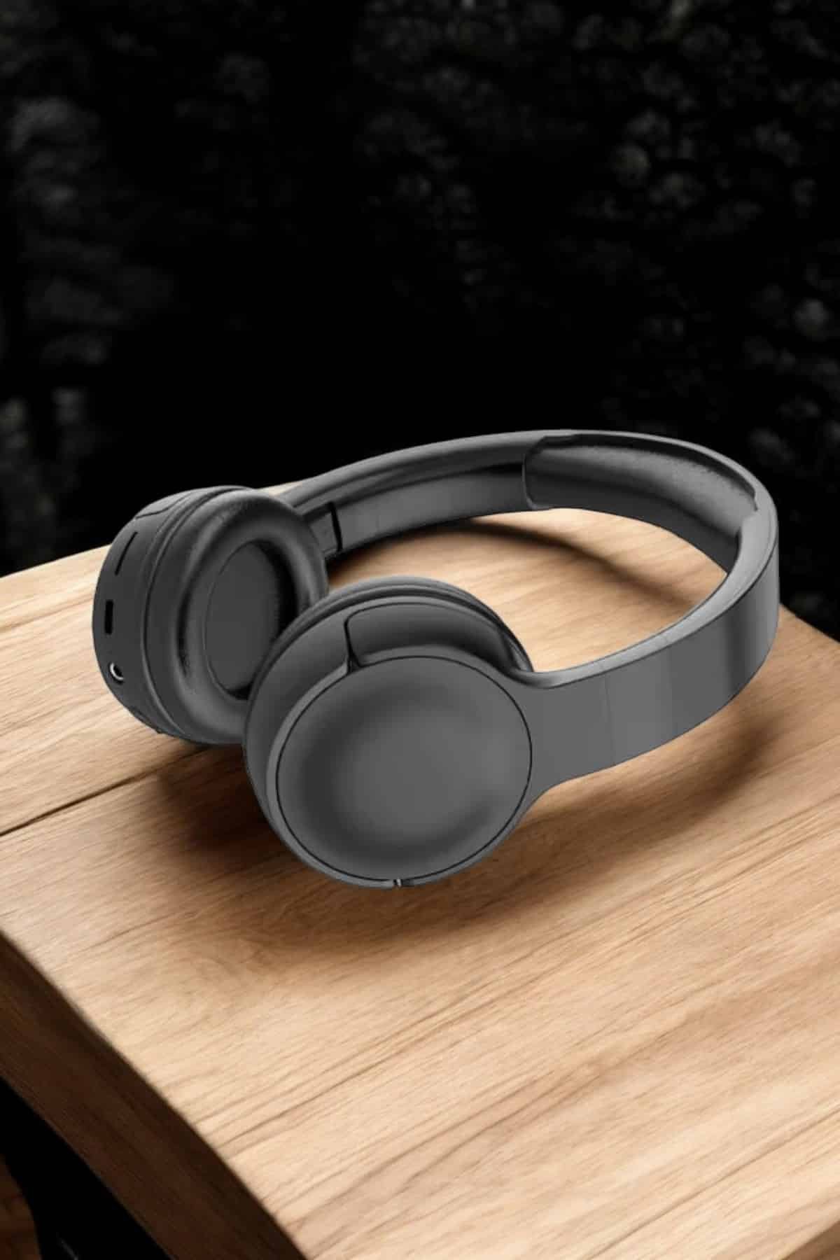 Kablosuz Bluetooth Kulaklık ANC/ENC Destekli Kulak Üstü Yüksek Ses Kaliteli - Görsel 5