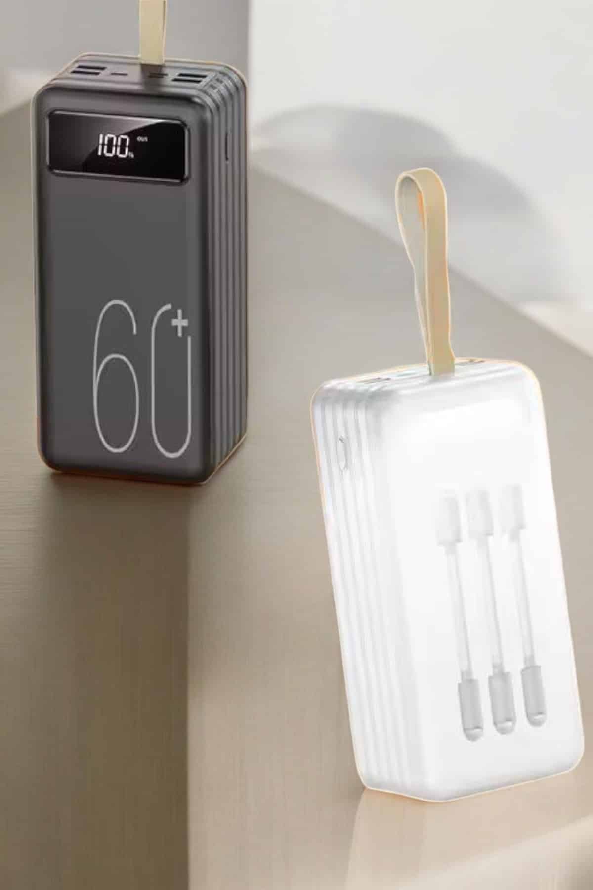 Powerbank 60.000 Mah Hızlı Şarj 4 Çıkışlı Uzun Şarj Süreli Dijital Göstergeli - Görsel 3