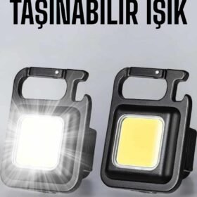 Anahtarlık Çok Amaçlı Mıknatıslı Taşınabilir Işık Led Şarjlı