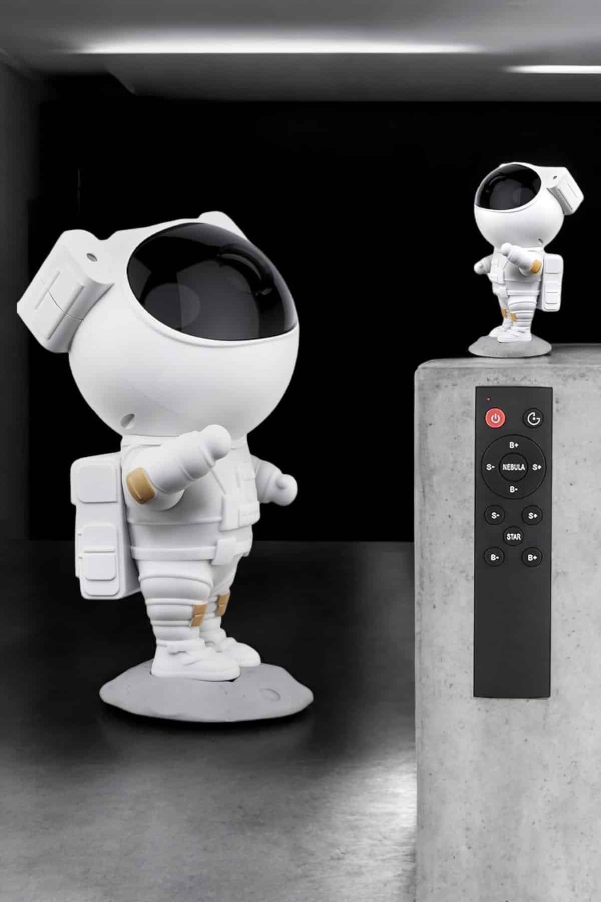 Çocuklara Özel Projeksiyon Astronot Lamba Speaker Sevimli - Görsel 3