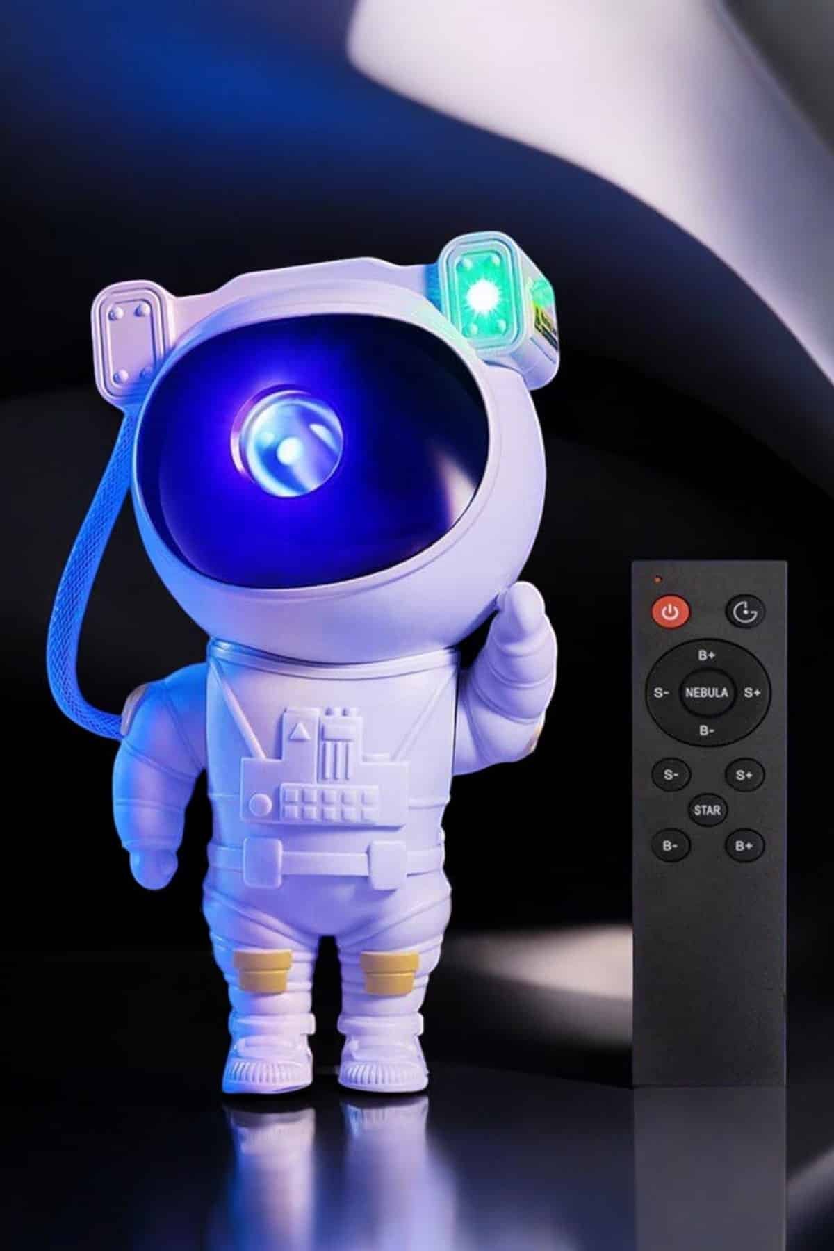 Astronot Görünümlü Projeksiyon Speaker Taşınabilir - Görsel 3