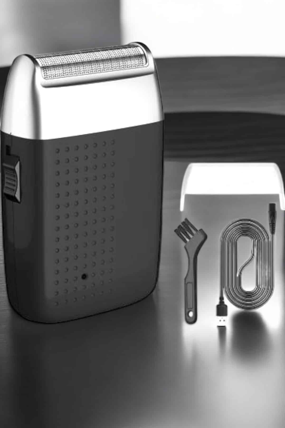 tıraş makinesi Sinek Kaydı Paslanmaz Çelik Taşınabilir Şarjlı - Görsel 4